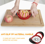 Apple Cutter, Apple Corer and Slicer - Stainless Steel Apple Corer - 4.72 Inch Apple Slicer Tool with 12 Super Sharp Blades, lightweight Apple Slicer and Corer with Anti-slip Handle