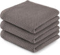 Zulay Waffle Weave Dish Towel - 13x28 3 Pack Light Grey