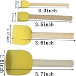 20 pcs Round Sponges Brush Set, 4 Sizes Paint Tools for Kids