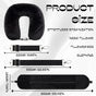 1-Pack Stuffable Travel Pillow for Extra Luggage - Travel Neck Pillow with Adjustable Neck Size - Multifunctional Velvet Neck Pillowcas - Sleeping Rest Cushion Travel Essentials