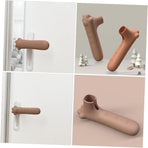 Silicone Door Handle Cover 1 Pack Child Safe Anti-Collision Paw Design Brown