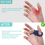 Blue Thumb Grips Finger Protectors for Thumb Tips - 1 Pair
