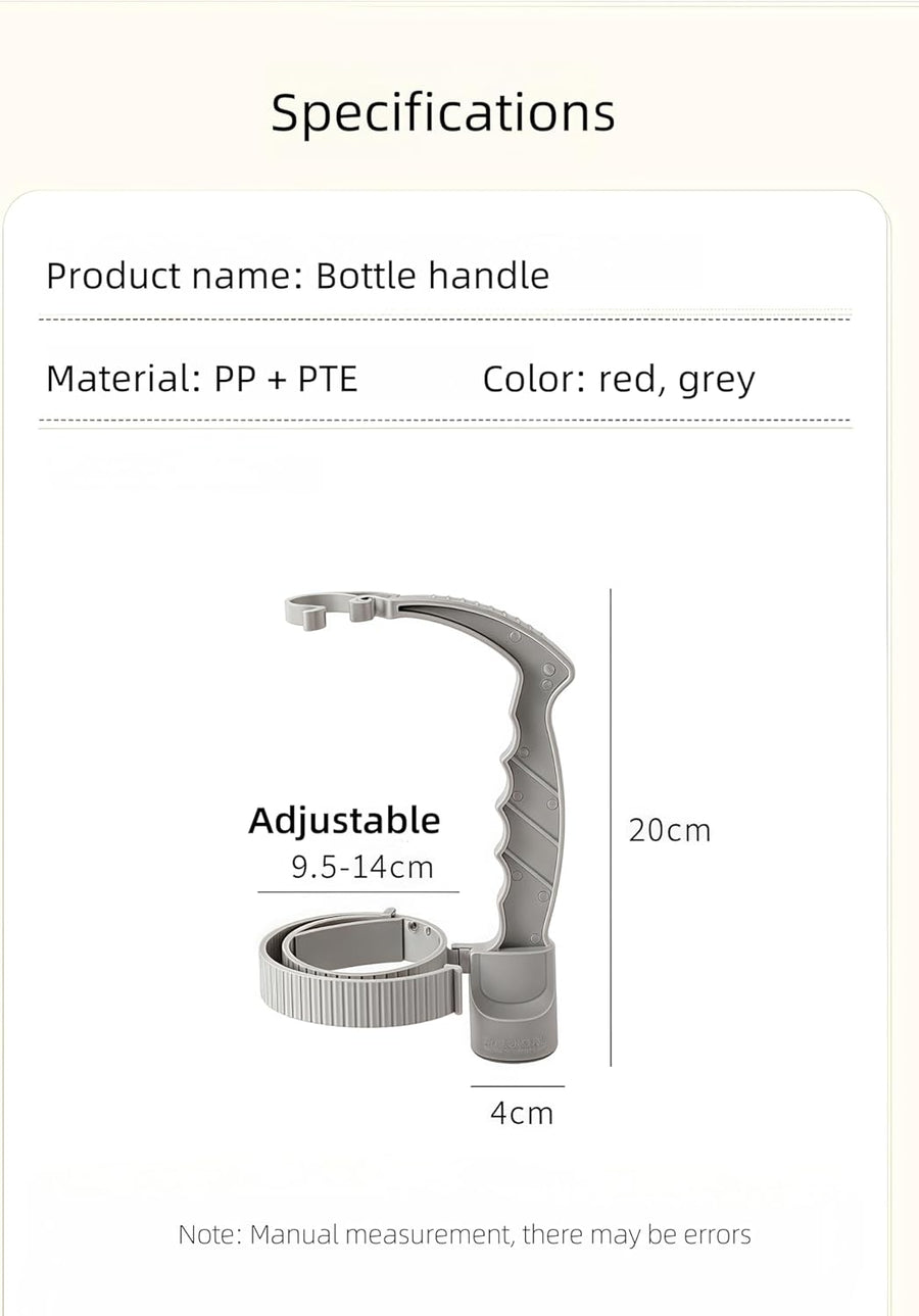 Adjustable Anti-Slip Grip Assist Handle for Large Drink Bottles 2 Pack