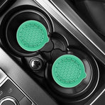 Car Silicone Anti-Slip Mats - Interior Accessories - Green - Pack of 4
