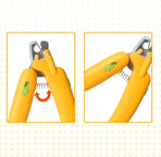 Dog & Cat Nail Clippers with Safety Lock for Small & Large Pets - Yellow - 1 Piece