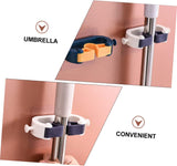 Adhesive Wall Hooks Set of 4 No Drill Hanging System for Kitchen and Garage - Side View