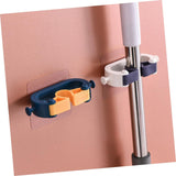 Adhesive Wall Hooks Set of 4 No Drill Hanging System for Kitchen and Garage - 45-Degree Angle