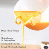 Multifunctional Colander Bowl with Strainer - Measuring Cup/Funnel / Egg Separator - Ideal for Baking - Side View