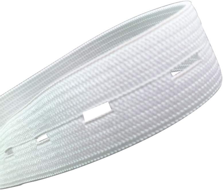 2 Pack Adjustable Elastic Waistbands 5 Meters Black & White Universal Fit for Pants All Sizes Clothing