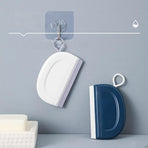2 Pack Silicone Squeegee with Hanging Hook for Bathroom Mirror and Car Streak-Free Cleaning Tool