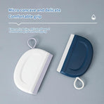 2 Pack Silicone Squeegee with Hanging Hook for Bathroom Mirror and Car Streak-Free Cleaning Tool