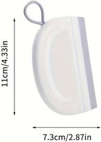 2 Pack Silicone Squeegee with Hanging Hook for Bathroom Mirror and Car Streak-Free Cleaning Tool