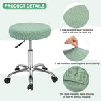 Elastic Chair Cover Round 30-36cm Mint Green Washable Stretchable Stool Cover