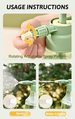 1.5L Pressure Sprayer with Adjustable Nozzle - Garden Plant Watering and Cleaning Tool