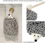 Chenille Hand Towel Set of 3 Quick Drying Super Absorbent with Hanging Loop for Kitchen and Bathroom