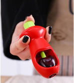 Cherry and Olive Pitter with Splatter Protection for Clean Work - Handy Kitchen Tool
