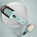 Adjustable 2-Piece Measuring Spoon Set with Scale Plastic Kitchen Tool for Coffee Milk Mask Powder Measurement