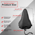 2 Pack Bicycle Saddle Bags Black and Hidden Blue Waterproof Rainproof Material Universal Bike Seat Cover Accessories for Men Women