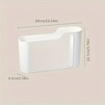 Multifunctional Wall-Mounted Storage Rack Set No Drilling Required Trash Bag Holder Bathroom Dispenser