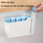 Multifunctional Wall-Mounted Storage Rack Set No Drilling Required Trash Bag Holder Bathroom Dispenser