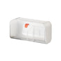 White Storage Box with Lid for Cotton Swabs Cotton Pads Toothpicks Household Organizer