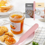 4 Piece Silicone Scraper Set 24cm Flexible Spatulas for Mixing Spreading Jars Bottles