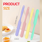 4 Piece Silicone Scraper Set 24cm Flexible Spatulas for Mixing Spreading Jars Bottles