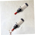 2-Pack Mini Wine Rack Countertop Display Stand for 1 Bottle Space-Saving Iron Storage Holder for Home Kitchens Bars