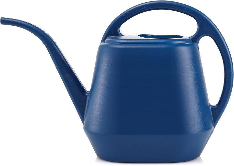 1 Gallon Blue Watering Can for Indoor Outdoor Plants