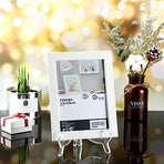6 Pack Clear Acrylic Display Easels Stand - Perfect for Books Photo Frames Signs - Versatile Desktop Countertop Display Shelf
