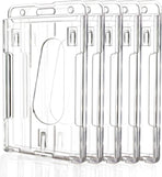 5 Pack Vertical Double Sided Transparent Wall Hooks