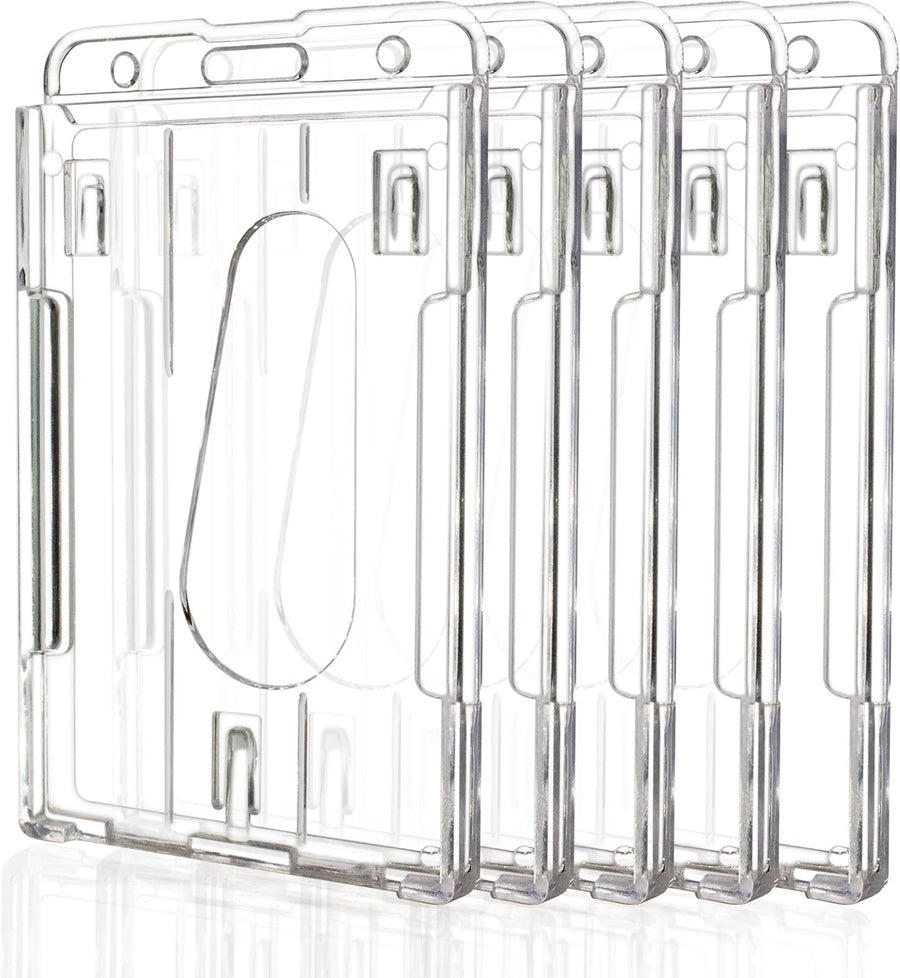 5 Pack Vertical Double Sided Transparent Wall Hooks