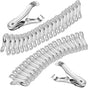 40 Pack Stainless Steel Plant Clips Strong Grip Garden Clamps for Greenhouse Netting Plant Support Greenhouse Accessories