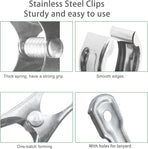 40 Pack Stainless Steel Plant Clips Strong Grip Garden Clamps for Greenhouse Netting Plant Support Greenhouse Accessories