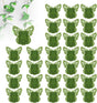 30 Green Butterfly Leaf Plant Clips Invisible Wall Plant Support Hooks Vinyl Cross Brackets for Indoor Outdoor Climbing Plants