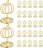 30 Pack Gold Pumpkin Table Decorations 5cm - Autumn Festival Ornaments