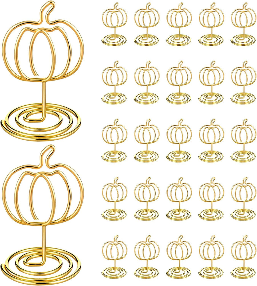 30 Pack Gold Pumpkin Table Decorations 5cm - Autumn Festival Ornaments