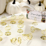30 Pack Gold Pumpkin Table Decorations 5cm - Autumn Festival Ornaments