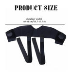 Adjustable Shoulder Support Brace - Black - Breathable Protective Shoulder Sleeve for Sleeping, Sports & Daily Use