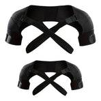 Adjustable Shoulder Support Brace - Black - Breathable Protective Shoulder Sleeve for Sleeping, Sports & Daily Use