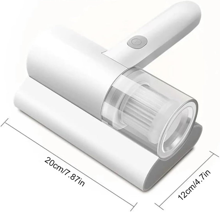 1200mAh Cordless Handheld Vacuum Cleaner White Compact Portable for Mattress Pillow Clothes Sofa Carpet Cleaning