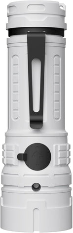 Rechargeable LED Torch - White - 1 Piece - Lightweight Portable Flashlight for Camping Backpacking Hiking