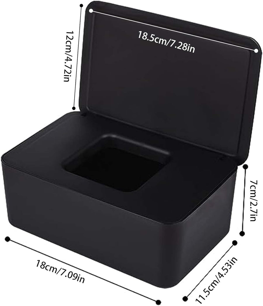 Wet Wipes Dispenser White 18x11x7cm Dustproof Multifunctional 1 Piece