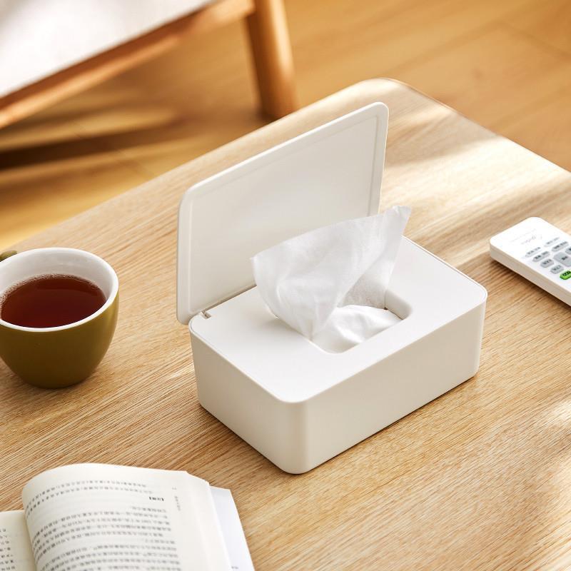 Wet Wipes Dispenser White 18x11x7cm Dustproof Multifunctional 1 Piece