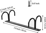 Under Cabinet Industrial Mug Holder - Space-Saving Hanging Rack for Mugs, Cups & Kitchen Accessories - 4 Hooks - 2 Pack
