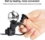 Loud Universal Bicycle Bell - Waterproof with Clear Sound - Suitable for Adults & Kids - Red - Set of 1