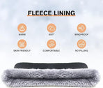 Light Grey Fleece Scarf for Winter Sports Warmth and Comfort