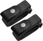 Men's Women's Elastic Belts Adjustable Stretch Belt 1 Pair