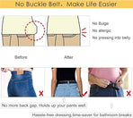 Men's Women's Elastic Belts Adjustable Stretch Belt 1 Pair