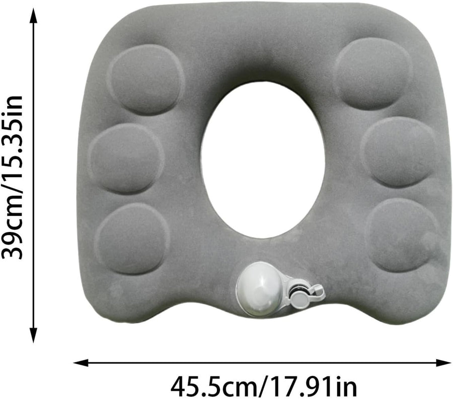 Donut Seat Cushion Anti-Slip for Office Chair Car Broken White Comfort Support Pad